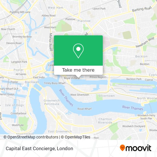 Capital East Concierge map