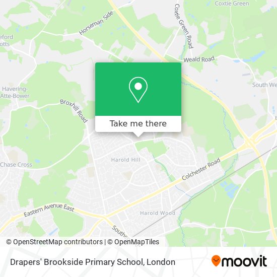Drapers' Brookside Primary School map