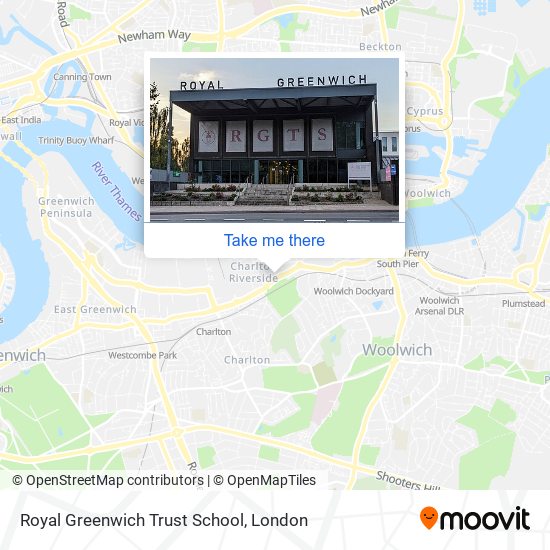 Royal Greenwich Trust School map