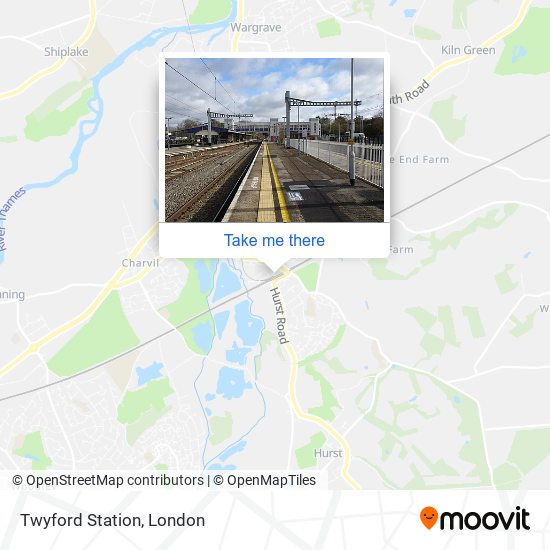 Twyford Station map