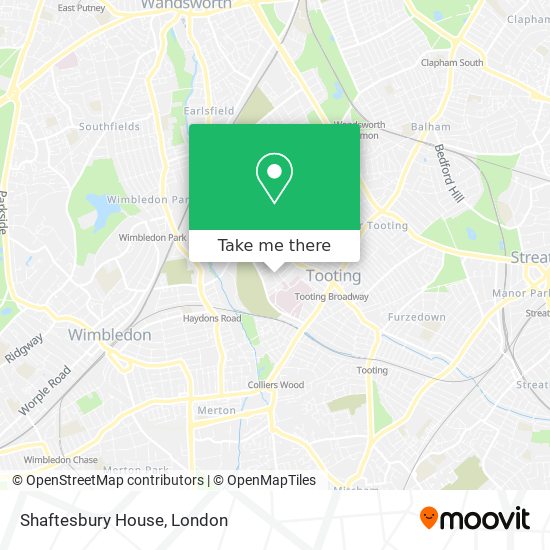Shaftesbury House map