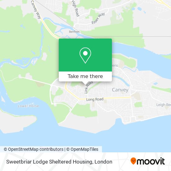 Sweetbriar Lodge Sheltered Housing map
