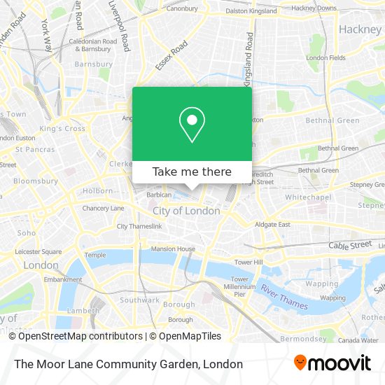 The Moor Lane Community Garden map