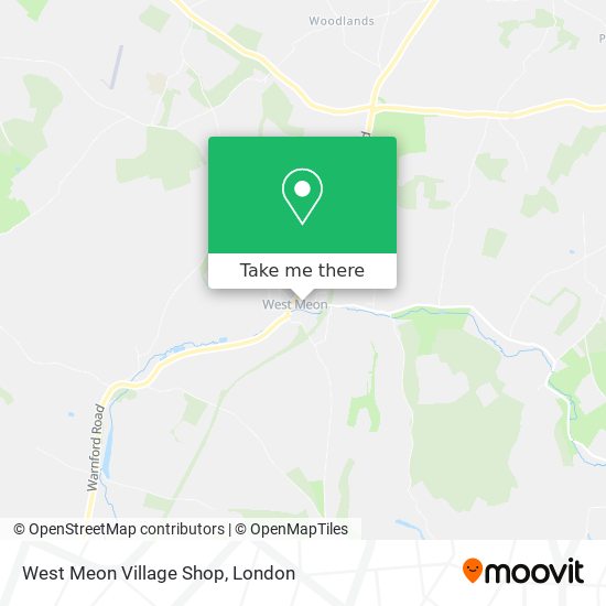 West Meon Village Shop map