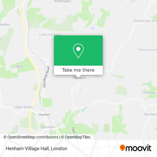 Henham Village Hall map