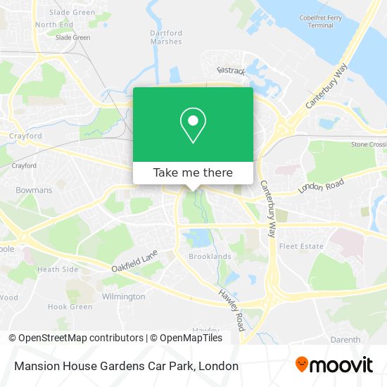 Mansion House Gardens Car Park map