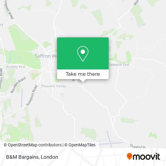 B&M Bargains map