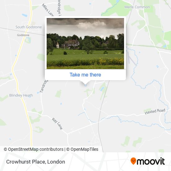 Crowhurst Place map
