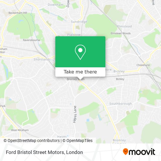 Ford Bristol Street Motors map