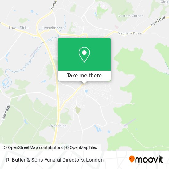 R. Butler & Sons Funeral Directors map
