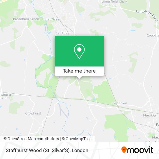 Staffhurst Wood (St. Silvan'S) map