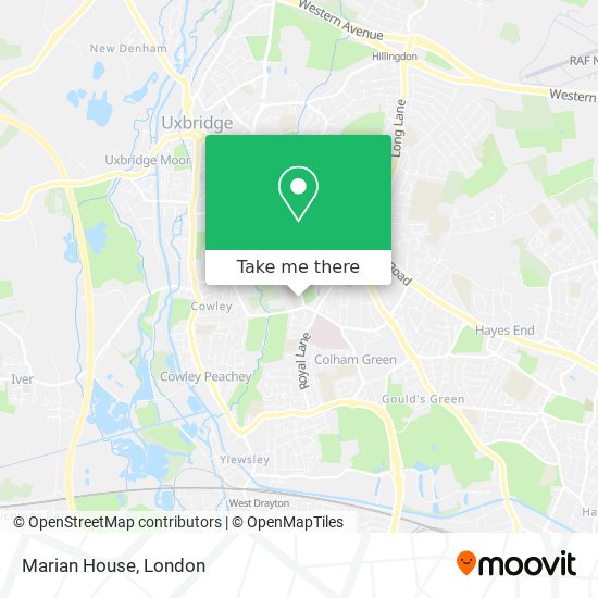 Marian House map