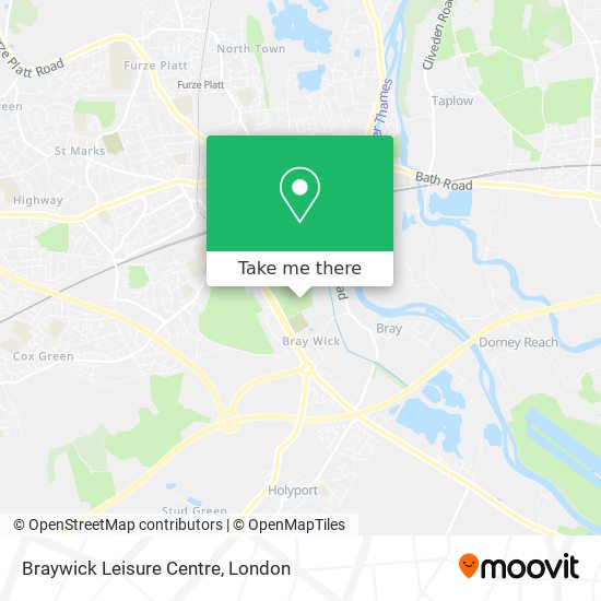 Braywick Leisure Centre map