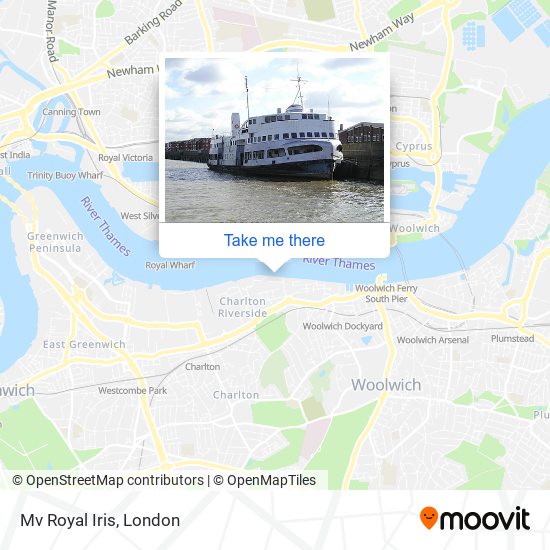 Mv Royal Iris map