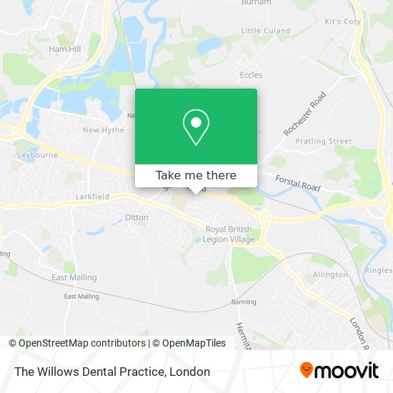 The Willows Dental Practice map