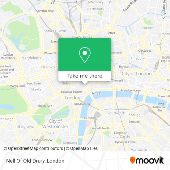 Nell Of Old Drury map