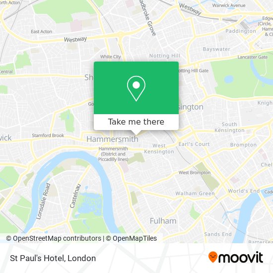 St Paul's Hotel map