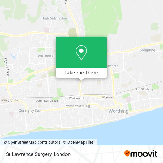 St Lawrence Surgery map