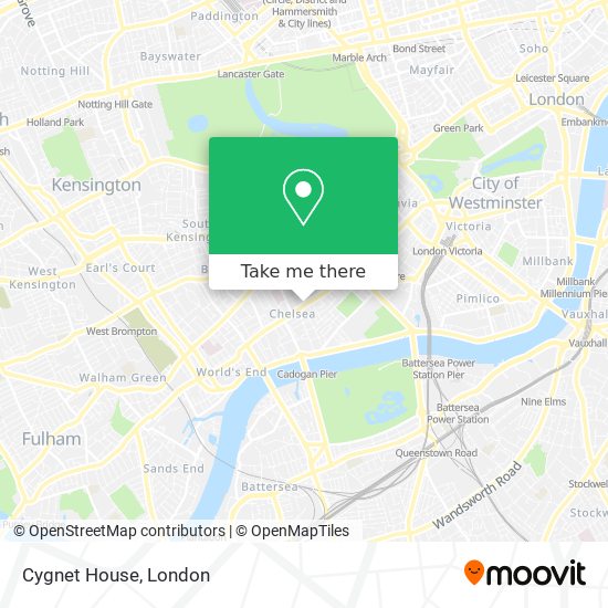 Cygnet House map