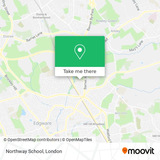 Northway School map