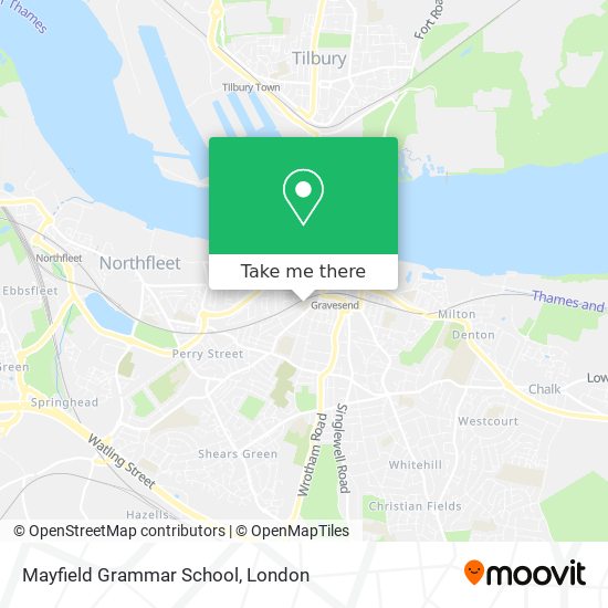 Mayfield Grammar School map