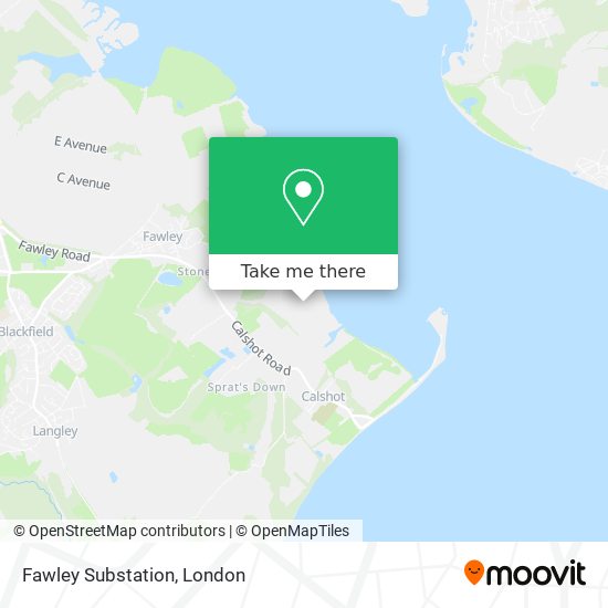 Fawley Substation map
