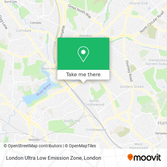 London Ultra Low Emission Zone map