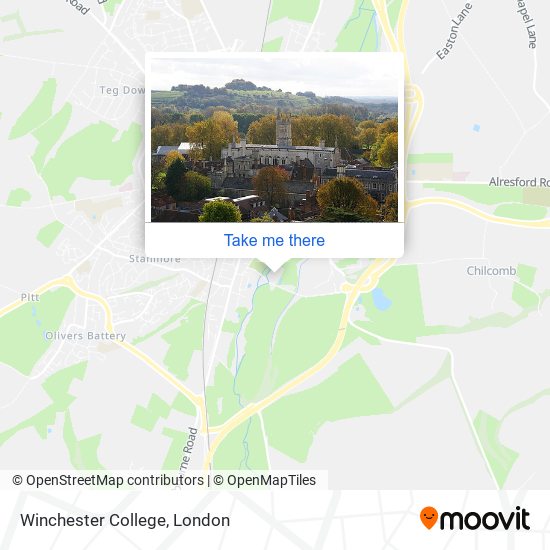 Winchester College map