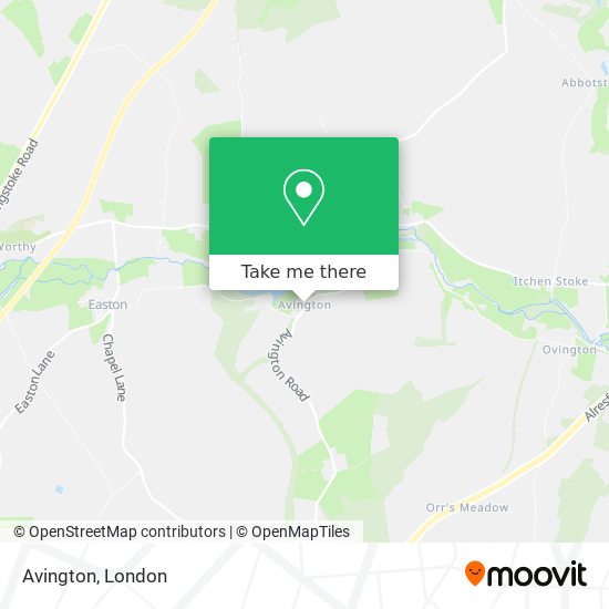 Avington map