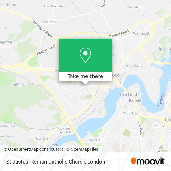 St Justus' Roman Catholic Church map