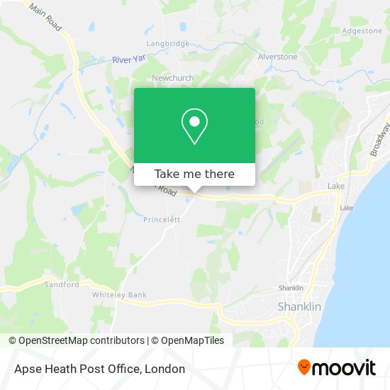 Apse Heath Post Office map