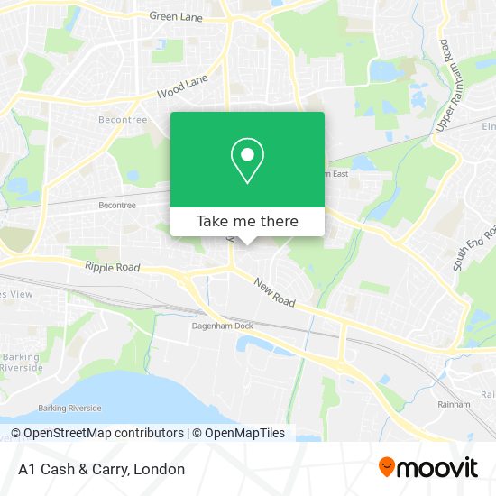 A1 Cash & Carry map