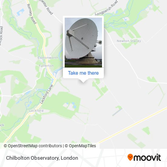 Chilbolton Observatory map