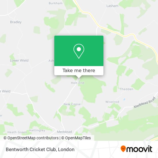 Bentworth Cricket Club map