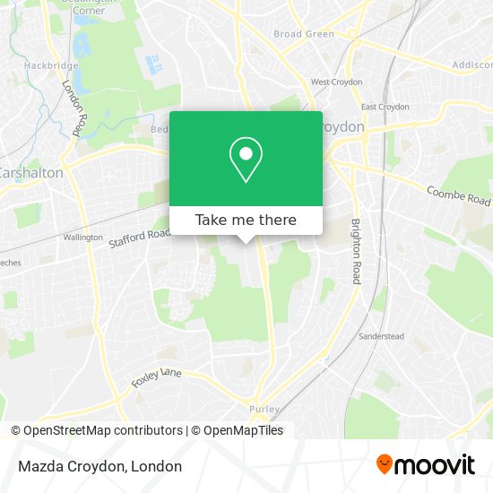 Mazda Croydon map