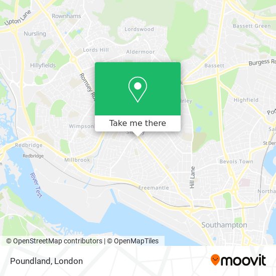 Poundland map