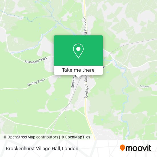 Brockenhurst Village Hall map