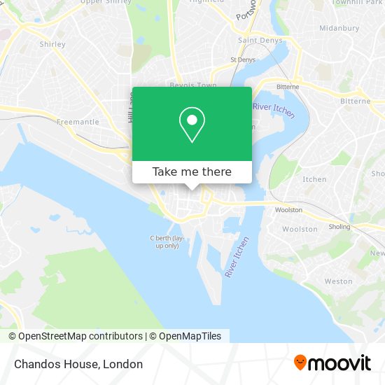 Chandos House map