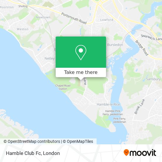 Hamble Club Fc map
