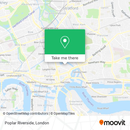 Poplar Riverside map