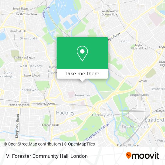 VI Forester Community Hall map