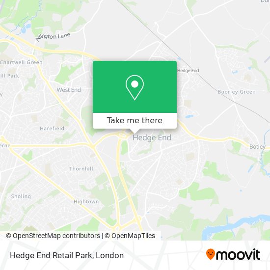Hedge End Retail Park map