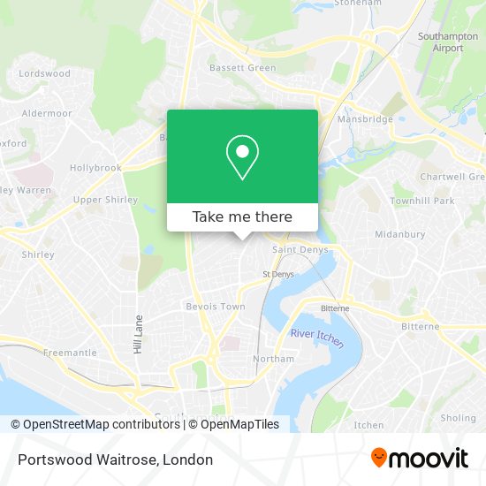 Portswood Waitrose map
