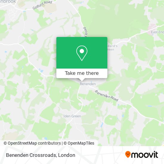 Benenden Crossroads map