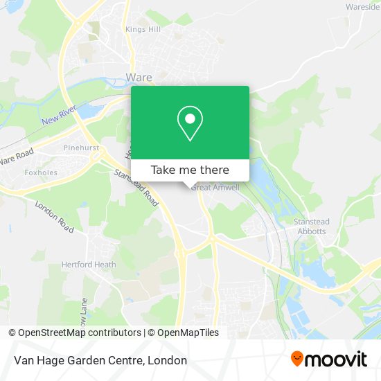 Van Hage Garden Centre map