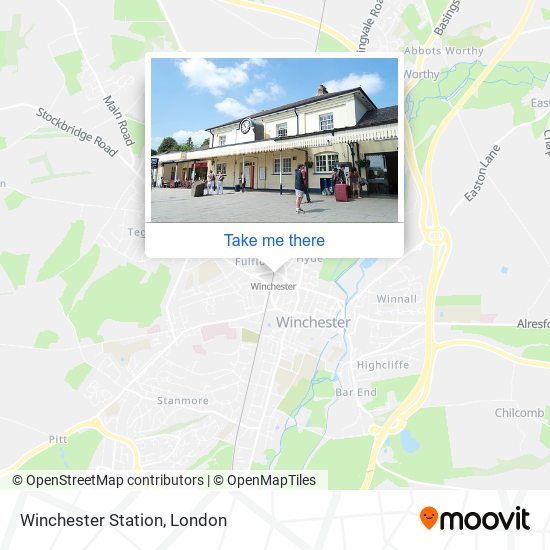 Winchester Station map