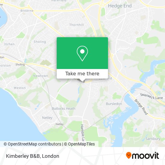 Kimberley B&B map
