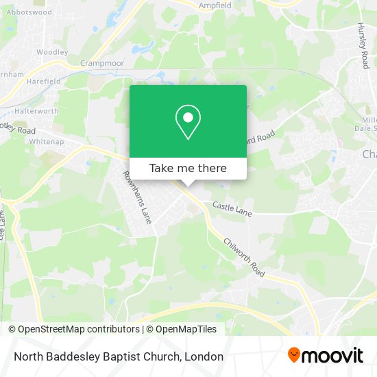 North Baddesley Baptist Church map