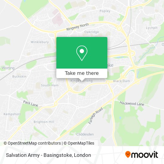 Salvation Army - Basingstoke map