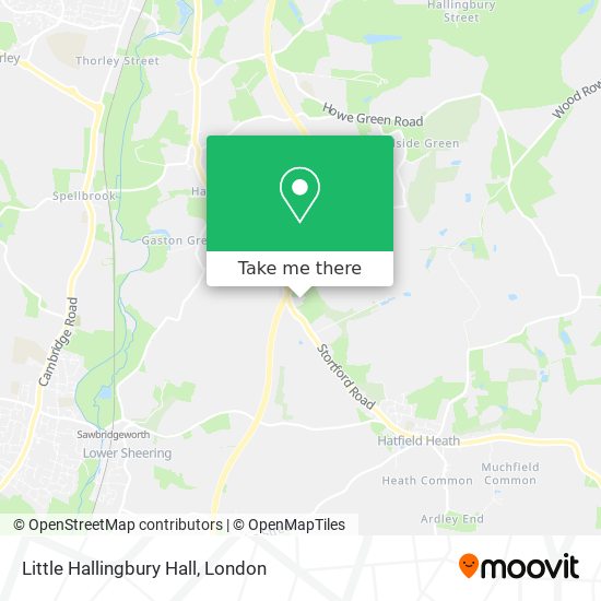Little Hallingbury Hall map